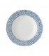 Ashley FLORIS Πιάτο βαθύ με μπλε-λευκό μοτίβο 22εκ. 1τμχ.