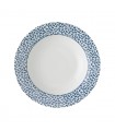 Ashley FLORIS Πιάτο βαθύ με μπλε-λευκό μοτίβο 22εκ. 1τμχ.