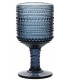 HFA DROPS Σετ Ποτήρια Κρασιού με πόδι Μπλε 215ml 6τμχ