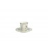 Ashley COBLESTONE PINSTRIPE Φλυτζάνι Espresso από Πορσελάνη Λευκό 90ml 1τμχ