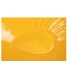 Garpe Πιατέλα με ανάγλυφη επιφάνεια κεραμικό κίτρινο 40x10εκ.