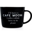 Dutch Rose CAFE MOCHA Κούπα πορσελάνης μαύρη 32cl