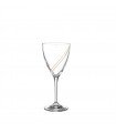 Capolavoro Κρυστάλλινο ποτήρι κρασιού με χρυσό σκάλισμα Γ050 250ml