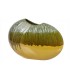 Garpe Βάζο κεραμικό με ιδιαίτερη επιφάνεια σε κίτρινες-πράσινες αποχρώσεις 40x11x28εκ.