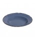 Espiel LIANA Σετ πιάτα βαθιά πορσελάνης μπλε με καφετί διάκοσμο 23εκ. 6τμχ