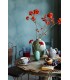 PIP Studio FLOWER FESTIVAL Τσαγιέρα πορσελάνης με εξωτικό διάκοσμο μπλε-κόκκινο 1.6lt