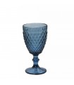 Espiel Tristar Σετ Ποτήρια Κολωνάτα Κρασιού Stoneware Μπλε 200ml 6τμχ