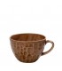 Espiel κούπα σφυρήλατη καφέ stoneware 350ml