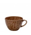 Espiel κούπα σφυρήλατη καφέ stoneware 350ml