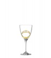 Capolavoro Ποτήρι κρασιού κρυστάλλινο με χρυσές λεπτομέρειες 250ml 1τμχ Γ072