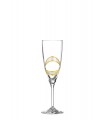 Capolavoro Κρυστάλλινο Ποτήρι για Σαμπάνια με χρυσή λεπτομέρεια 220ml Γ72