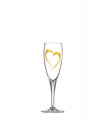 Capolavoro Κρυστάλλινο Ποτήρι για Σαμπάνια με χρυσή λεπτομέρεια 220ml Γ73