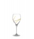 Capolavoro Ποτήρι κρασιού κρυστάλλινο με χρυσές λεπτομέρειες 250ml 1τμχ Γ075