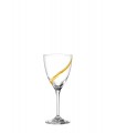 Capolavoro Ποτήρι κρασιού κρυστάλλινο με χρυσές λεπτομέρειες 250ml 1τμχ Γ089
