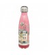 Marva Ανοξείδωτο Μπουκάλι Θερμός ροζ με σχέδια 500ml