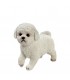 Espiel Διακοσμητική φιγούρα λευκού σκύλου από πολυρεζίνη 23,5x25.5x12.5εκ.