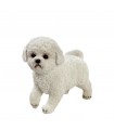 Espiel Διακοσμητική φιγούρα λευκού σκύλου από πολυρεζίνη 23,5x25.5x12.5εκ.